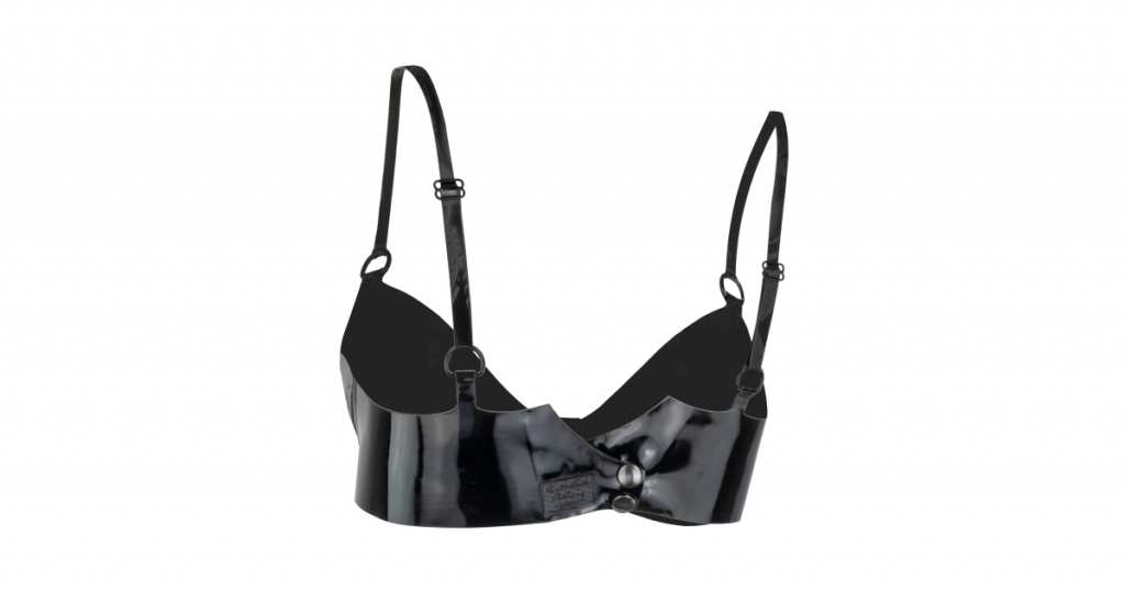 Bra Skull Latex Laser Edition